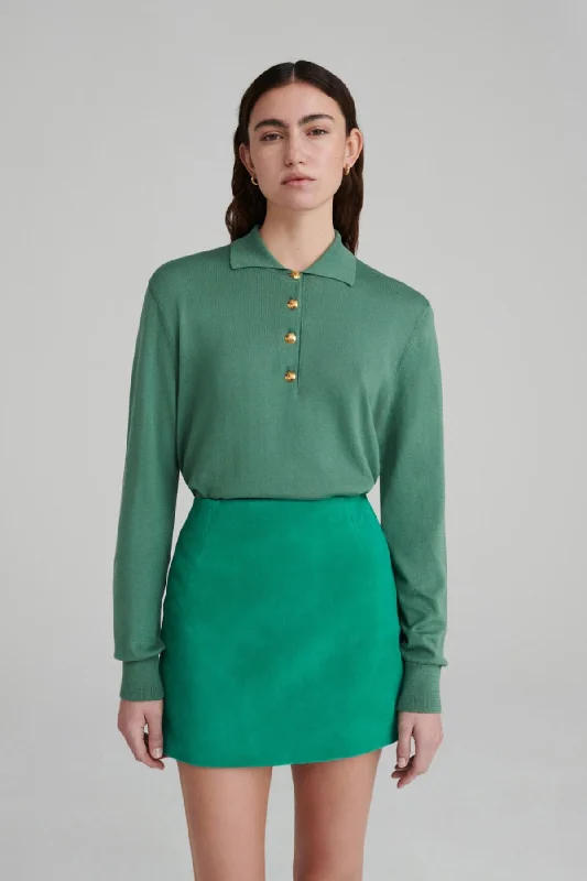 Blazé Milano Alegria Polo Knit Jumper - Mint