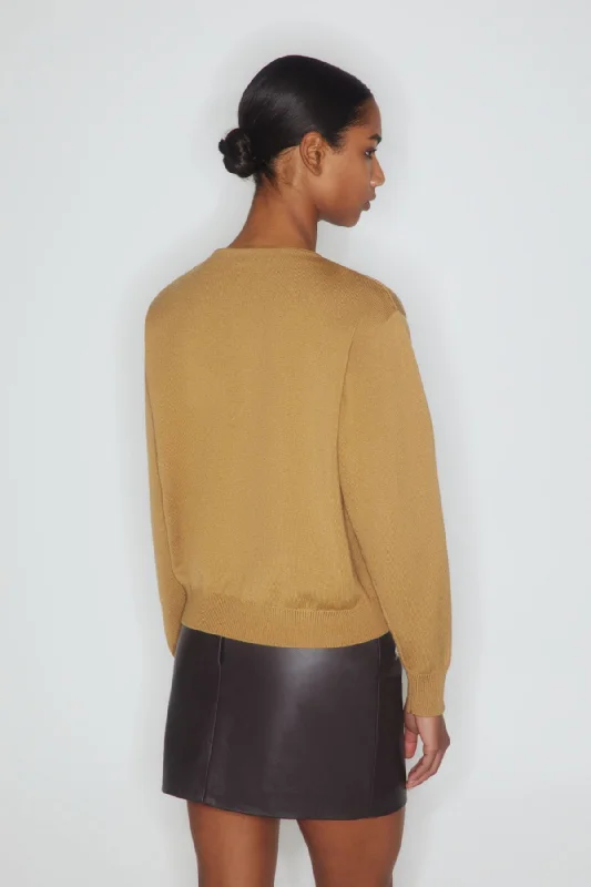 Blazé Milano Sebright V-Neck Cardigan - Camel