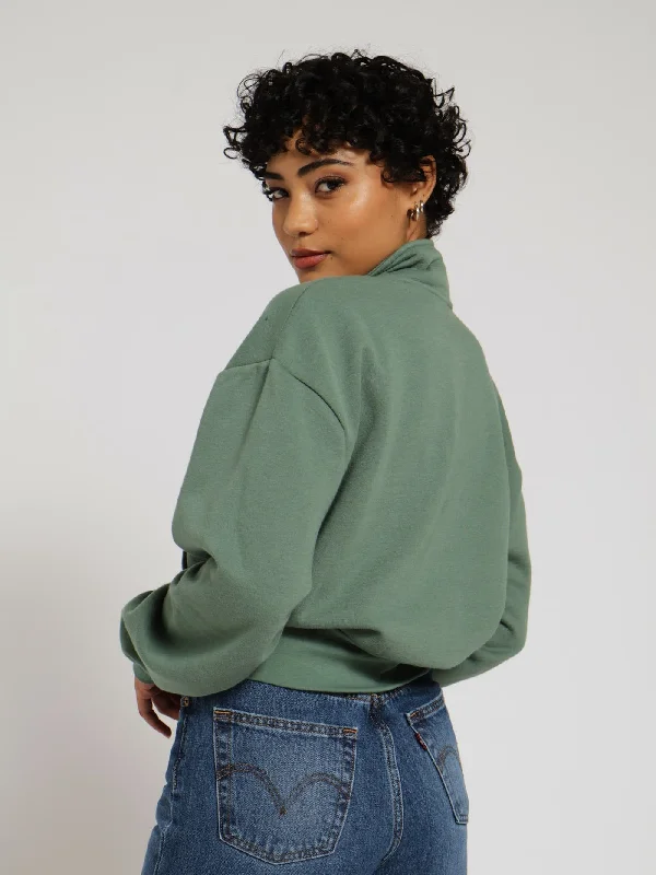 Graphic Sara 1/4 Zip Jacket - Green