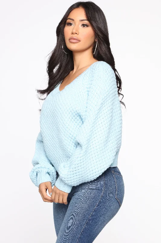 I Adore You Sweater - Blue