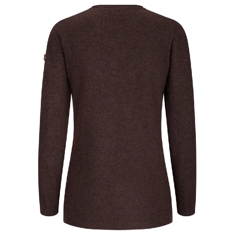 Laurie Ladies Longline Pullover - Redwood by Hoggs of Fife