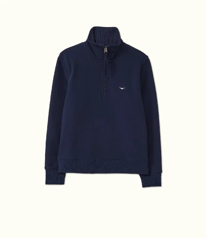 Trickett 1/4 Zip Sweatshirt - Navy