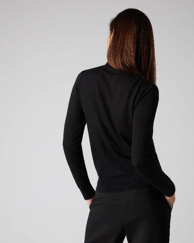 Women's Margot Superfine Cashmere Turtle Neck Sweater Black