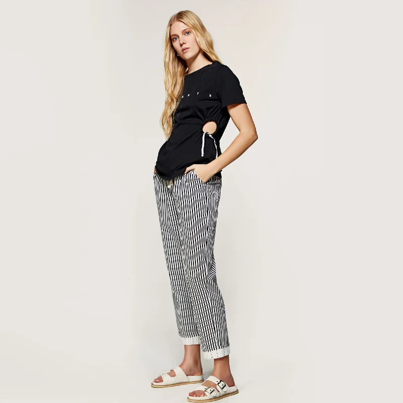 Access fashion 5021-273 stripped trousers