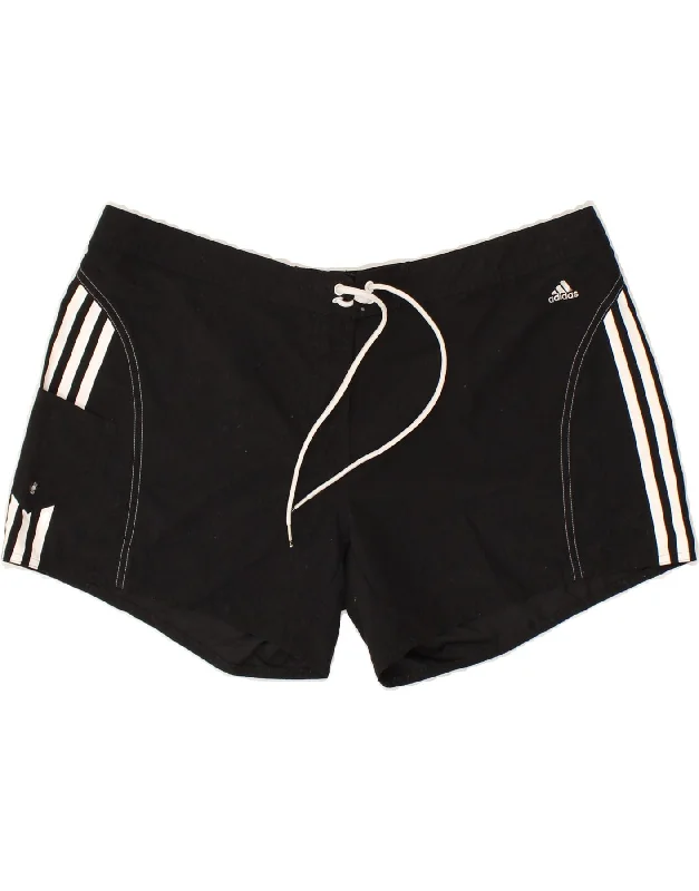 ADIDAS Womens Sport Shorts UK 18 XL Black Polyester