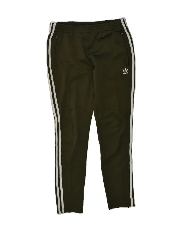 ADIDAS Womens Tracksuit Trousers UK 10 Small Green Polyester