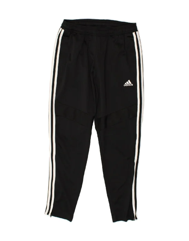 ADIDAS Womens Tracksuit Trousers UK 8/10 Small Black Polyester