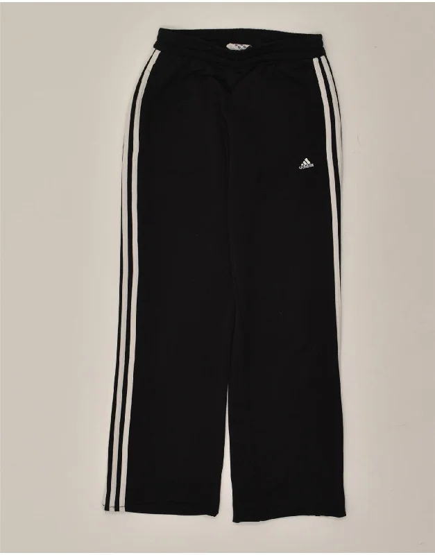 ADIDAS Womens Tracksuit Trousers UK 8 Small Black Cotton