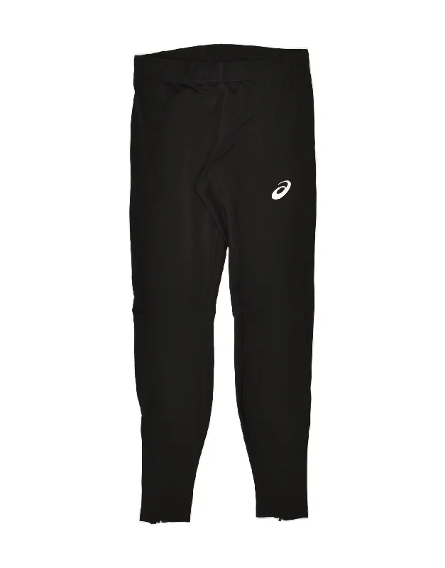 ASICS Womens Tracksuit Trousers UK 8 Small Black Polyester