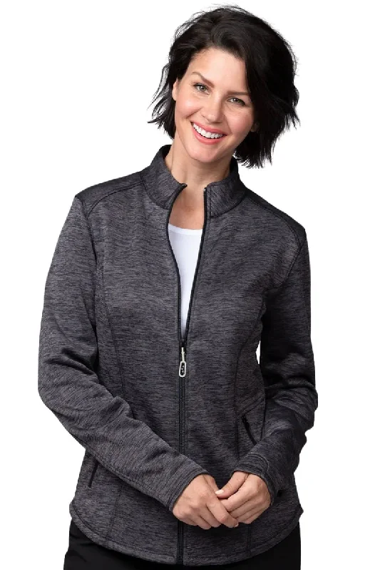 Ava Therese Women's Bonded Fleece Jacket | Heather Grey