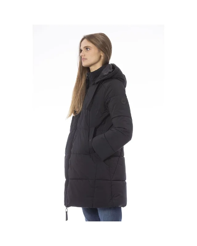 Baldinini Trend Women's Black Polyester Jackets & Coat - M