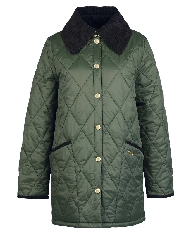 Barbour Modern Liddesdale Quilt Olive