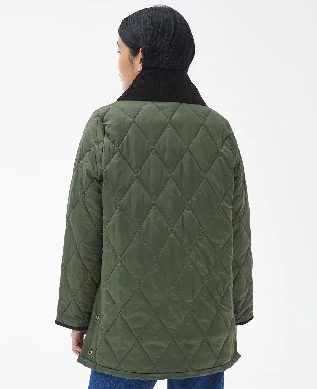 Barbour Modern Liddesdale Quilt Olive