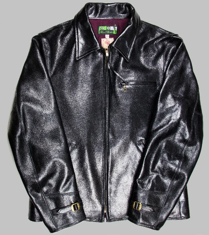 Bryceland's x Himel Brothers Goatskin Leather Jacket Black