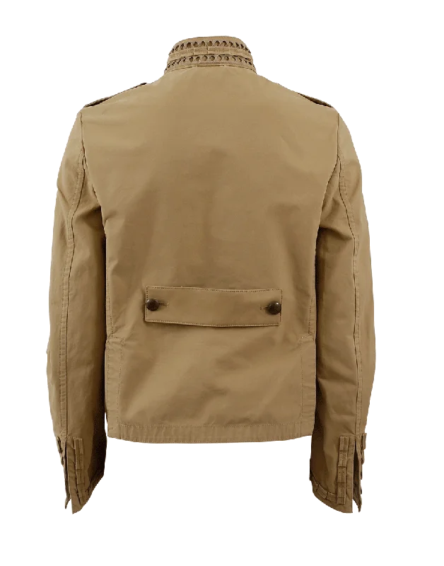 Canvas Snap Up Jacket