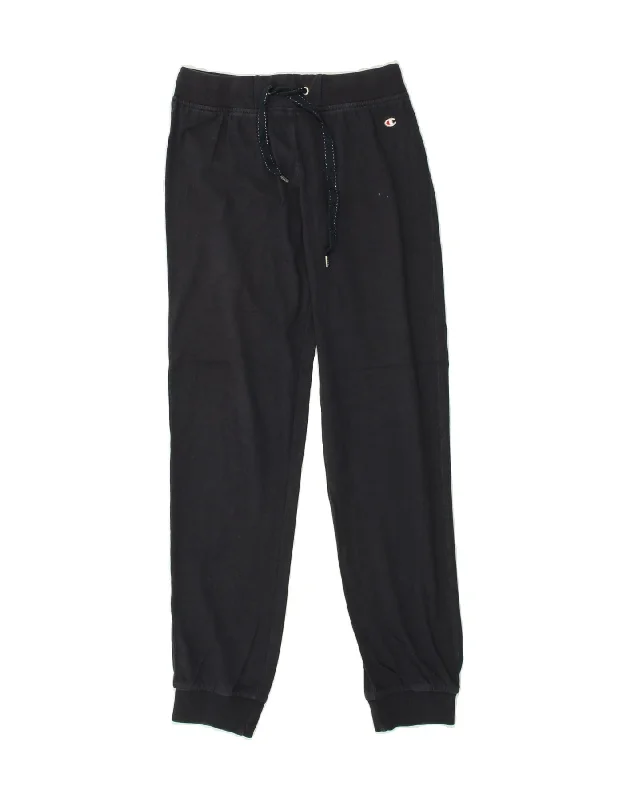 CHAMPION Womens Heritage Tracksuit Trousers Joggers UK 8 Small Navy Blue