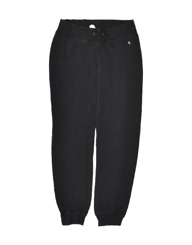 CHAMPION Womens Tracksuit Trousers Joggers UK 10 Small Black Cotton