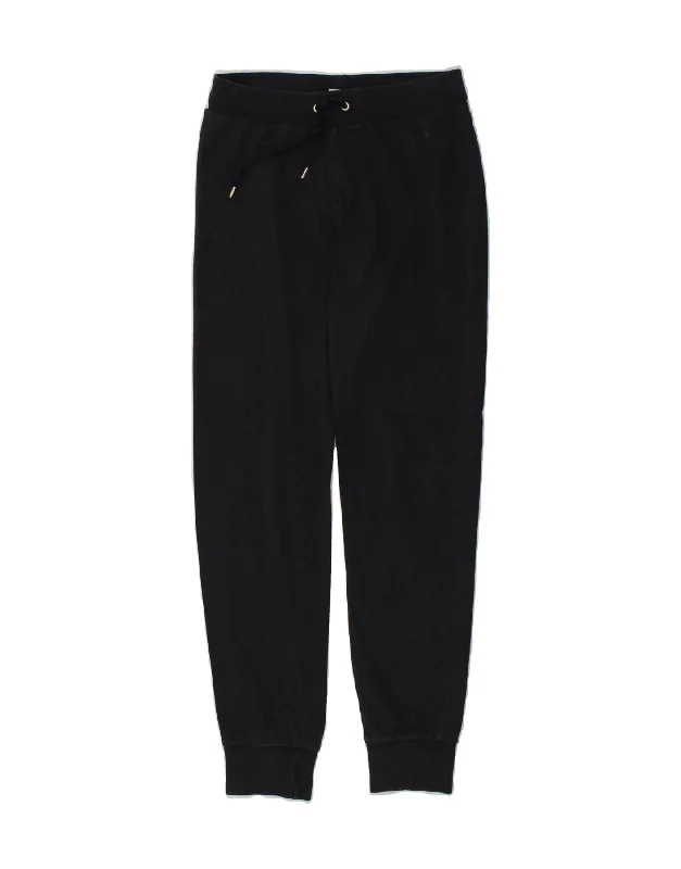 CHAMPION Womens Tracksuit Trousers Joggers UK 10 Small Navy Blue Cotton