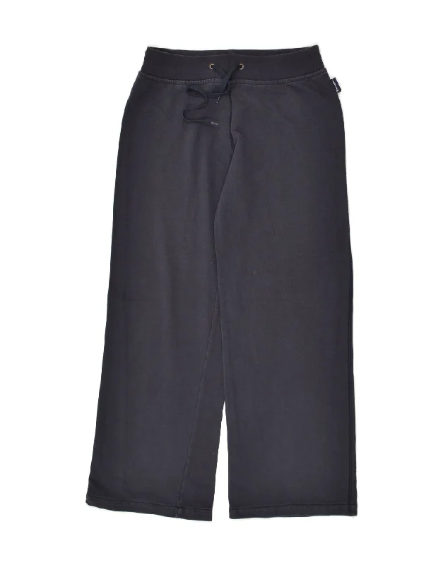 CHAMPION Womens Tracksuit Trousers UK 14 Medium Navy Blue Cotton