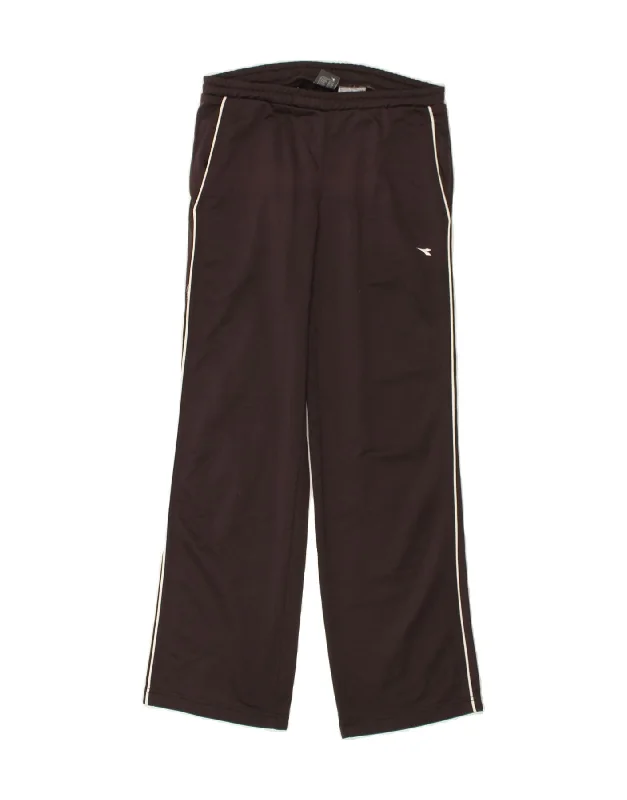 DIADORA Womens Tracksuit Trousers IT 42 Medium Brown Polyester