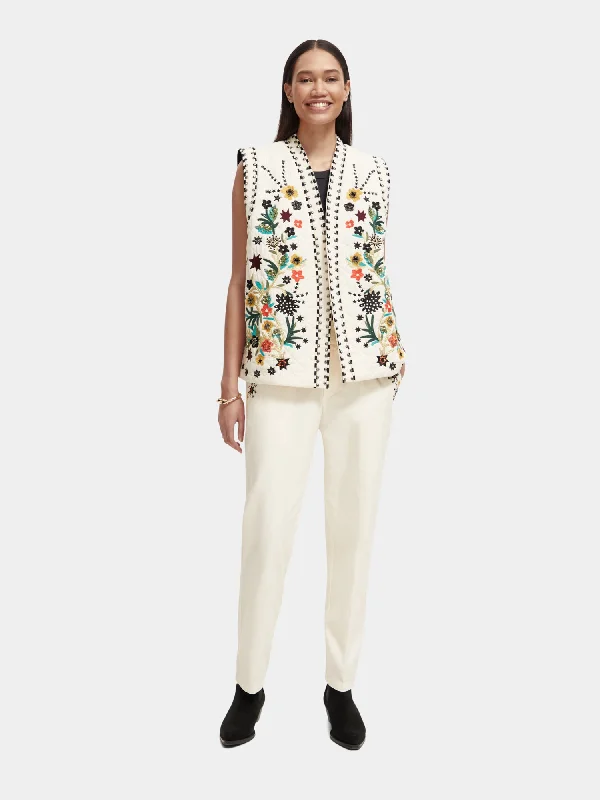 Embroidered gilet