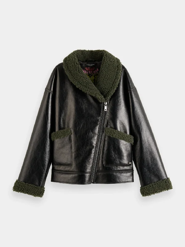 Faux shearling jacket