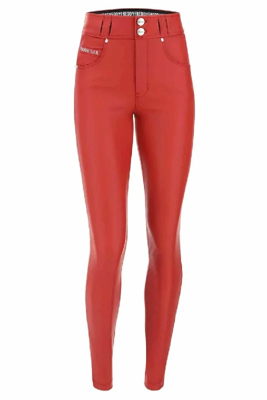 Freddy N.O.W SKINNY FAUX LEATHER RED