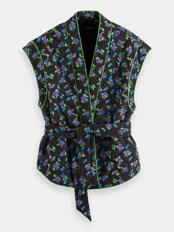 Honeycomb quilted gilet