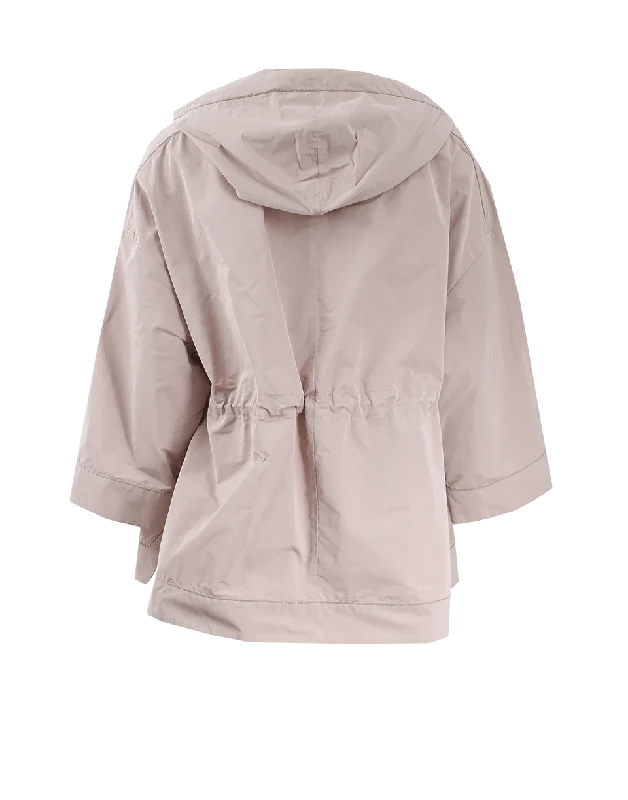 Hooded Taffeta Anorak