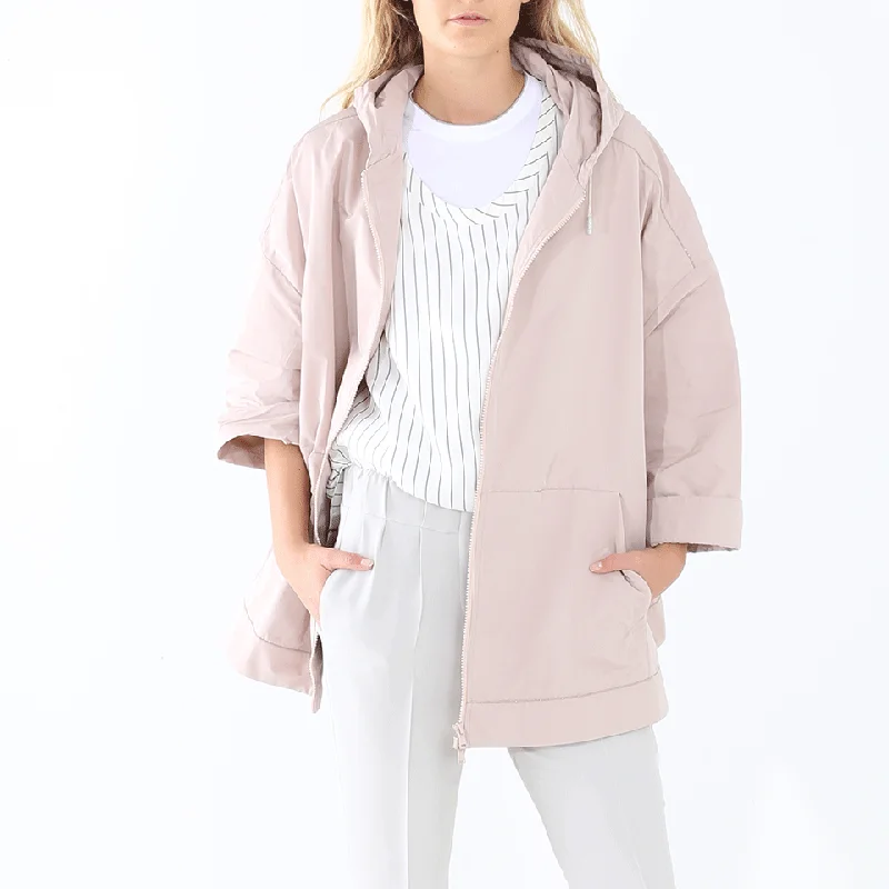 Hooded Taffeta Anorak