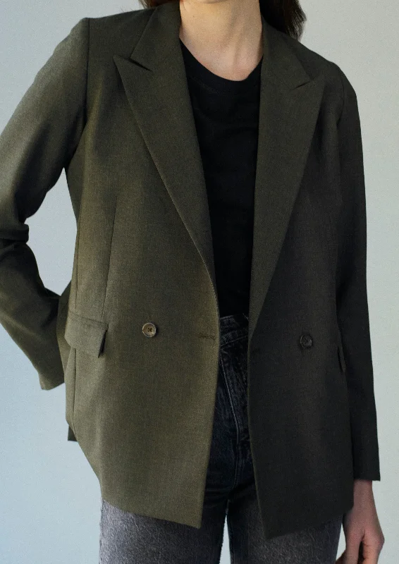 Italian Wool olive green blazer