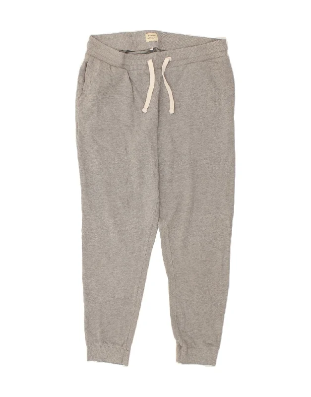 JACK & JONES Womens Tracksuit Trousers Joggers UK 18 XL Grey Cotton