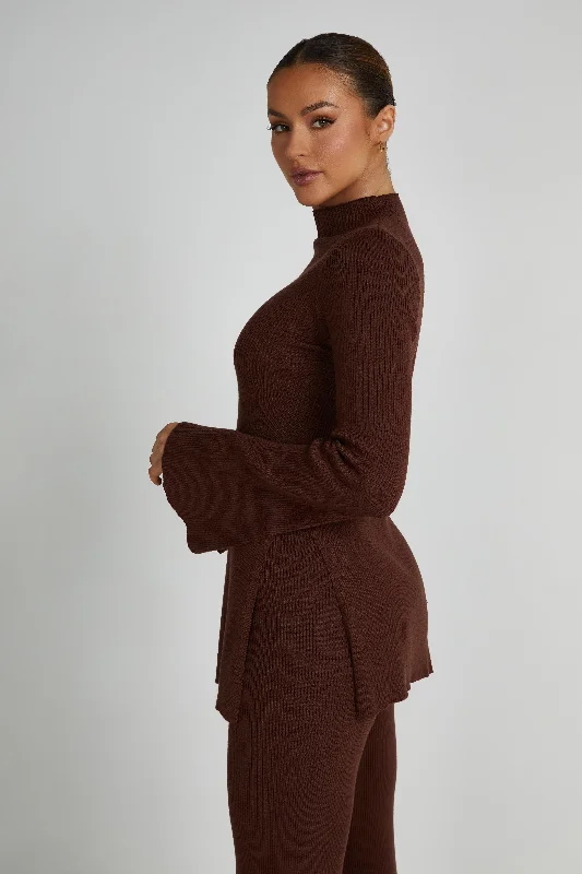 Jovie Oversized Knit Jumper - Hazelnut