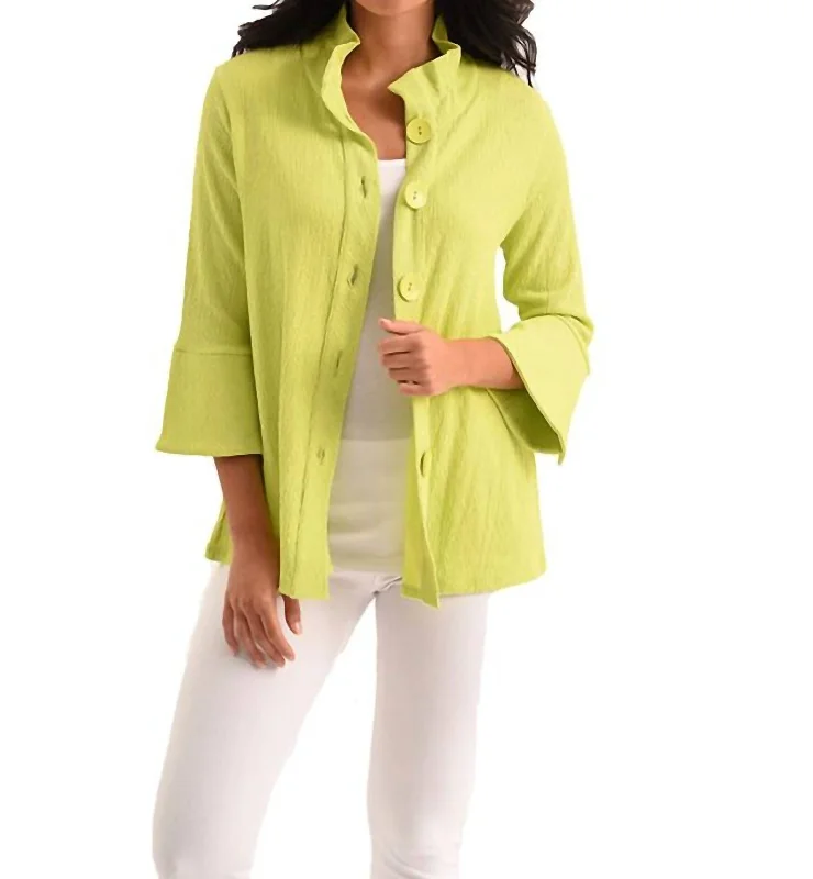 Kara 3/4 Jacket In Lime