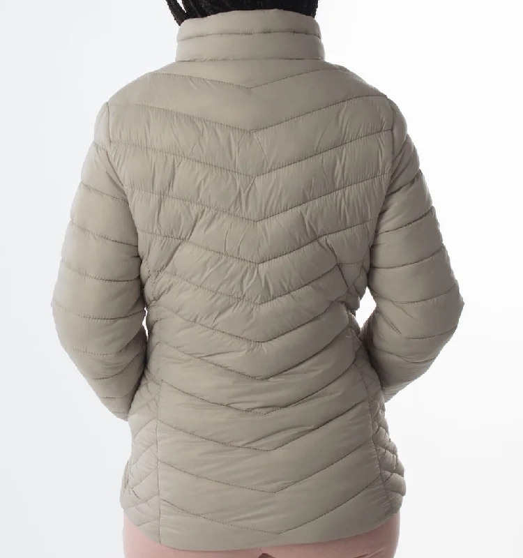 LADIES PUFFER JACKET – GREY