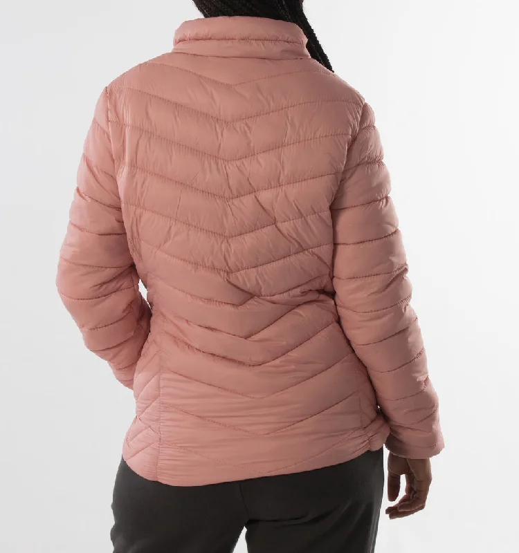 LADIES PUFFER JACKET – PINK