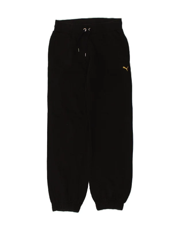 PUMA Womens Tracksuit Trousers Joggers UK 8 Small  Black