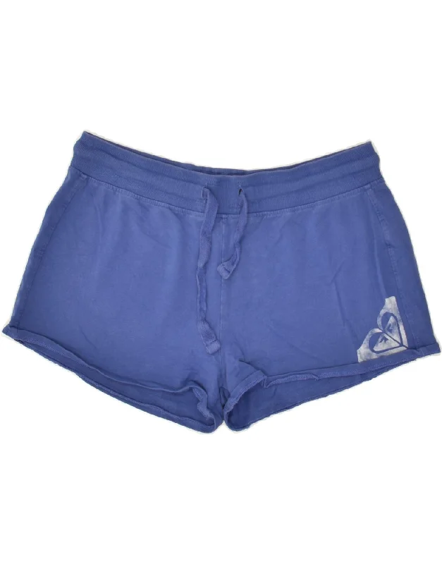 ROXY Womens Sport Shorts UK 18 XL Blue Cotton