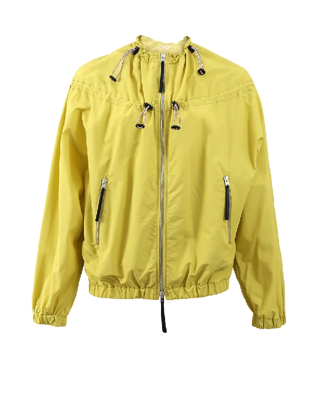 Zip Up Drawstring Jacket