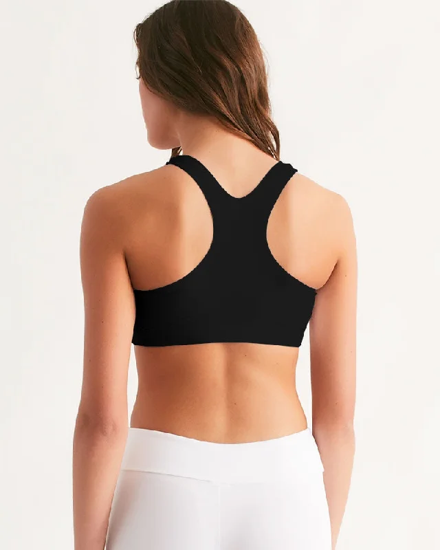 AKH Black Women's Seamless Sports Bra