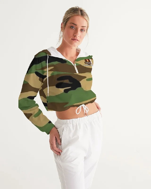 AKH Camouflage Women's Cropped Windbreaker