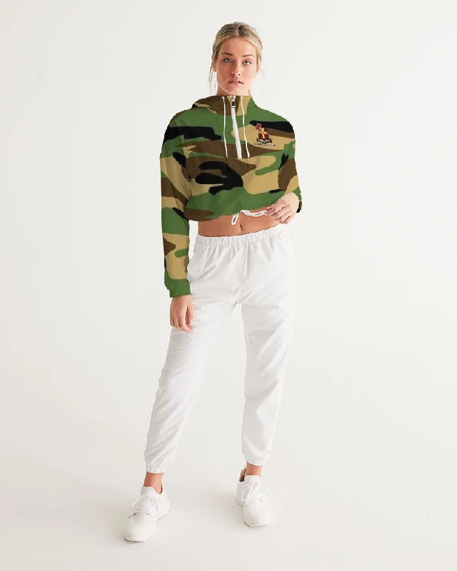 AKH Camouflage Women's Cropped Windbreaker