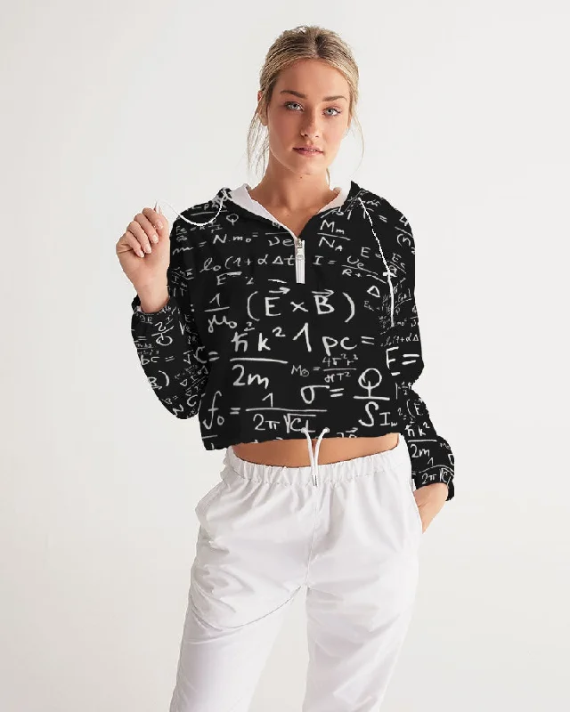 AKH E =MC squared Women's Cropped Windbreaker