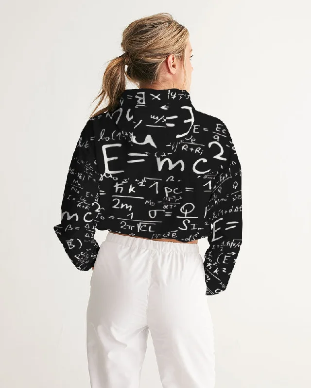 AKH E =MC squared Women's Cropped Windbreaker