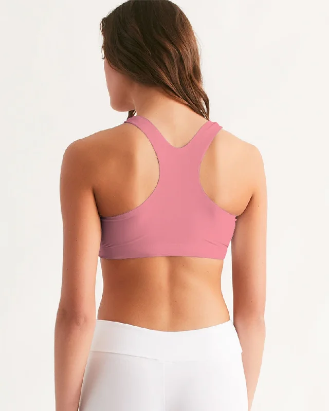 AKH Pink Women's Seamless Sports Bra