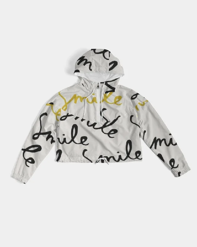 AKH Smile Women's Cropped Windbreaker