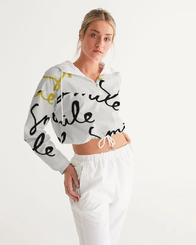 AKH Smile Women's Cropped Windbreaker