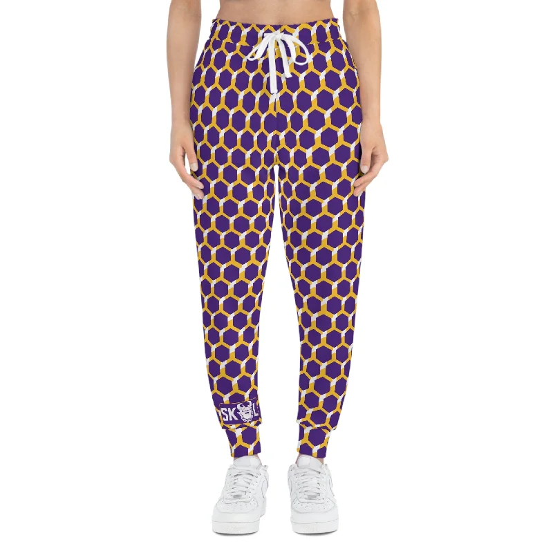 Athletic Joggers - Purple/Gold Hex