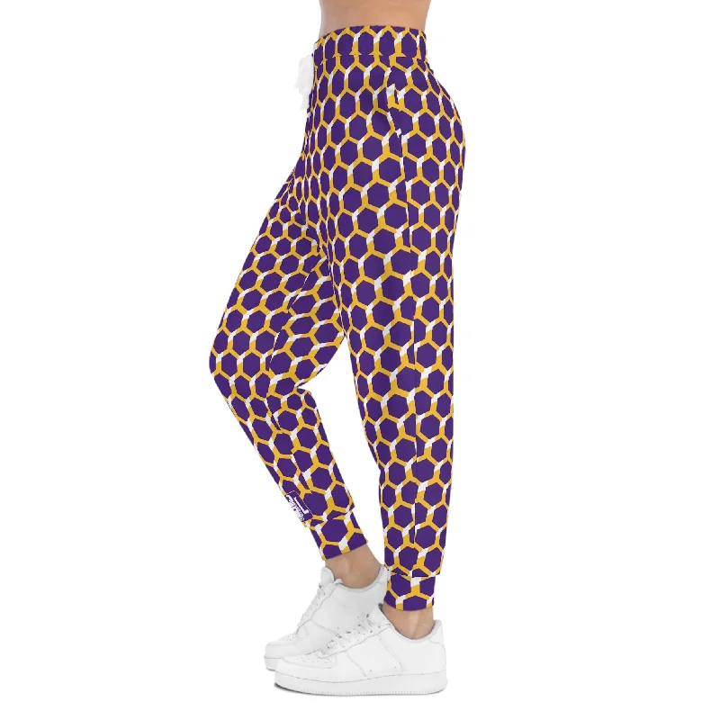 Athletic Joggers - Purple/Gold Hex