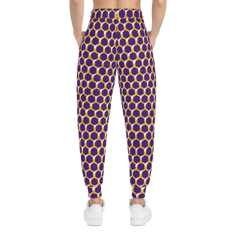 Athletic Joggers - Purple/Gold Hex